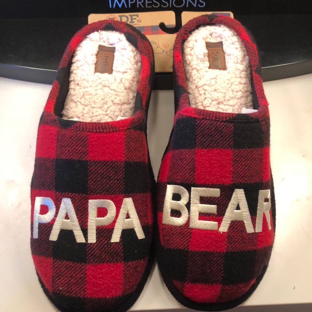 Papa bear slippers